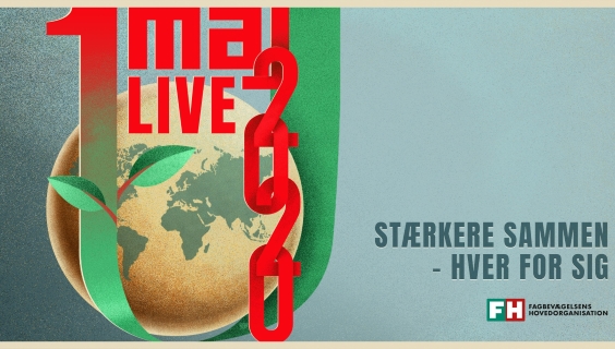 Logo 1. maj 2020 Live - Stærkere sammen - hver for sig